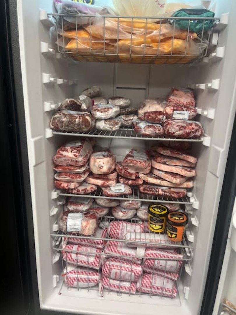 Woodard Cattle Company 1/4 beef in freezer